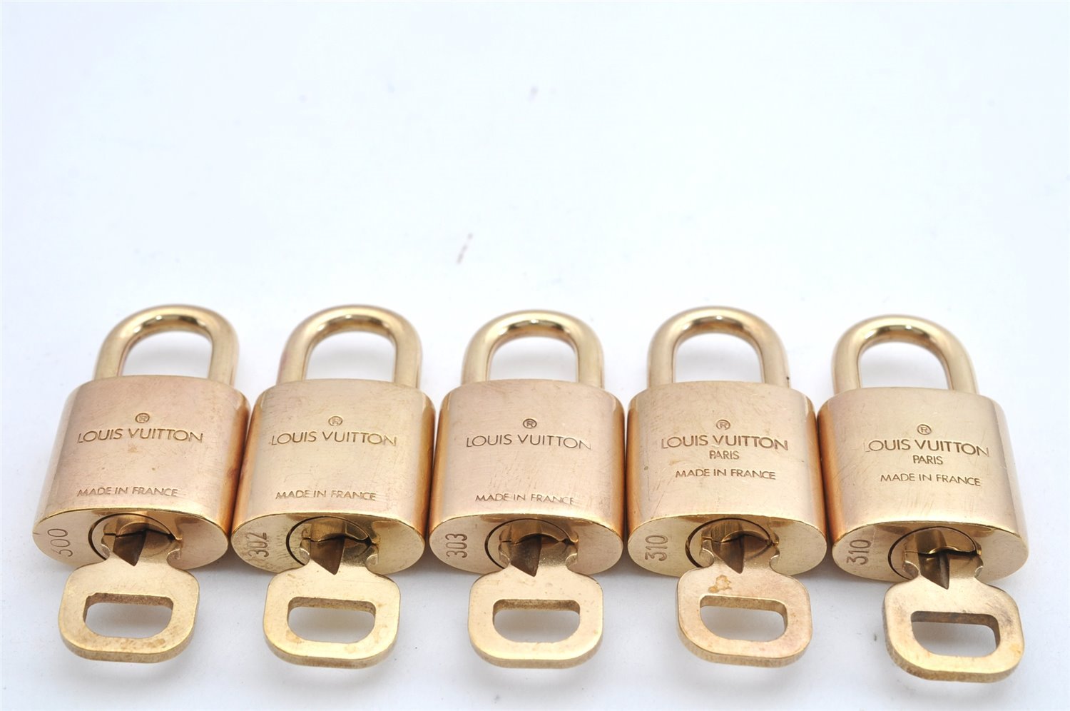 Authentic Louis Vuitton Padlock & Keys 10Set LV 7936J