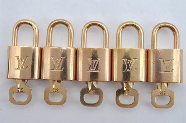 Authentic Louis Vuitton Padlock & Keys 10Set LV 7936J