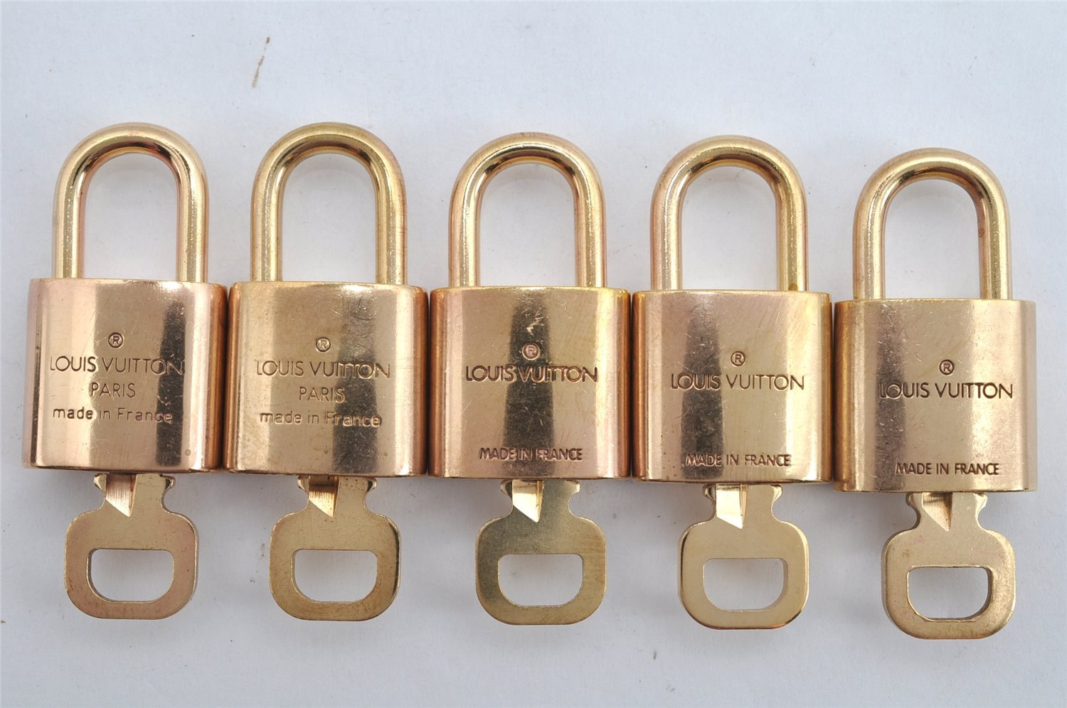 Authentic Louis Vuitton Padlock & Keys 10Set LV 7936J