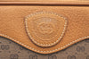 Authentic GUCCI Micro GG PVC Leather Shoulder Cross Body Bag Purse Brown 7937G