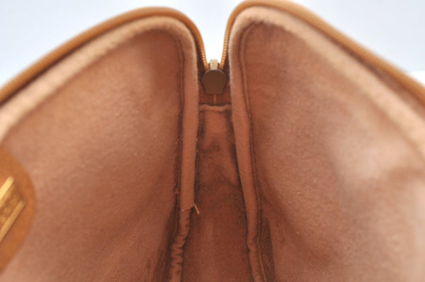 Authentic GUCCI Micro GG PVC Leather Shoulder Cross Body Bag Purse Brown 7937G