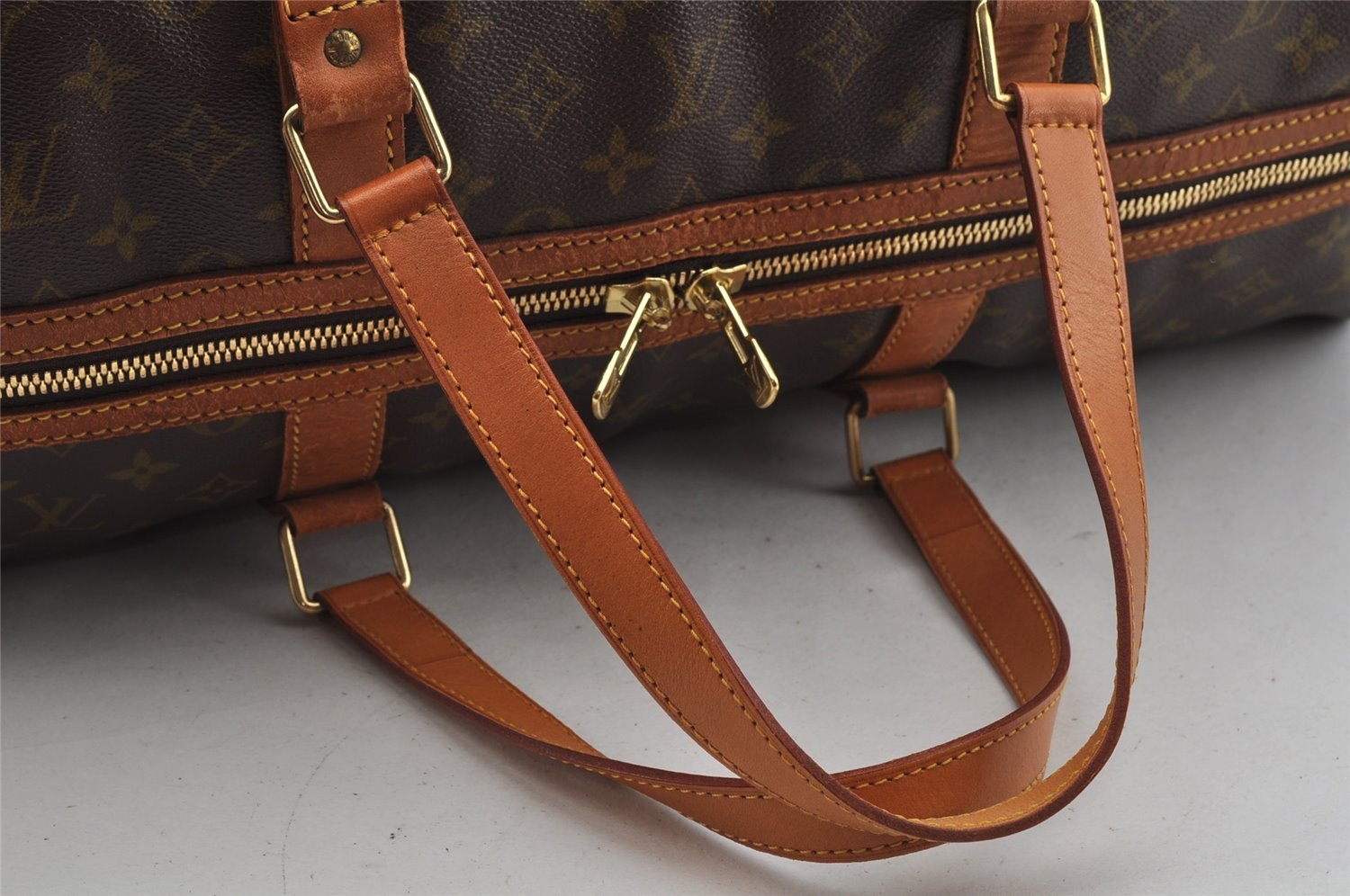 Authentic Louis Vuitton Monogram Sac Souple55 Hand Boston Bag M41622 LV 7937I