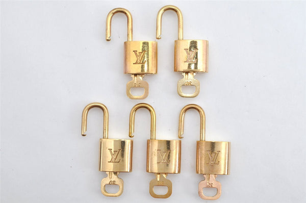 Authentic Louis Vuitton Padlock & Keys 10Set LV 7937J