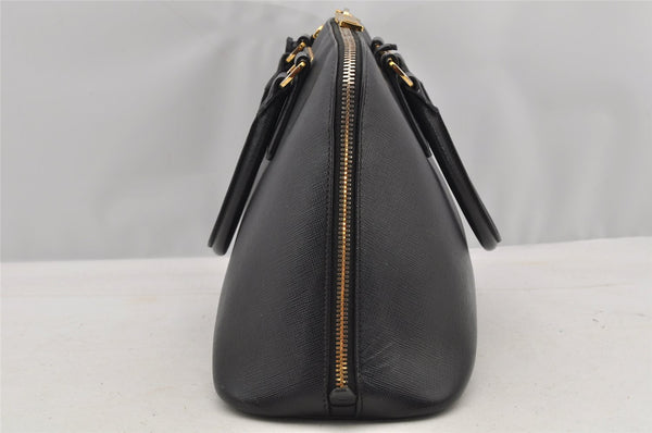 Authentic PRADA Vintage Saffiano Leather 2Way Shoulder Hand Bag Black 7939I