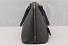 Authentic PRADA Vintage Saffiano Leather 2Way Shoulder Hand Bag Black 7939I