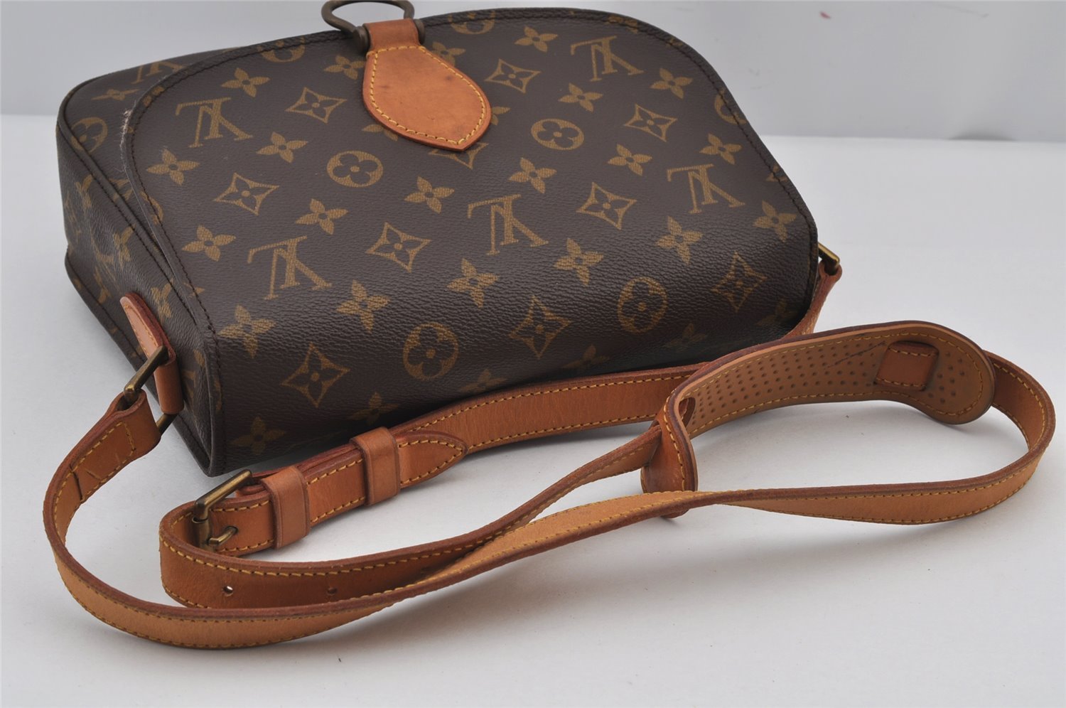 Authentic Louis Vuitton Monogram Saint Cloud GM M51242 Shoulder Cross Bag 7939J