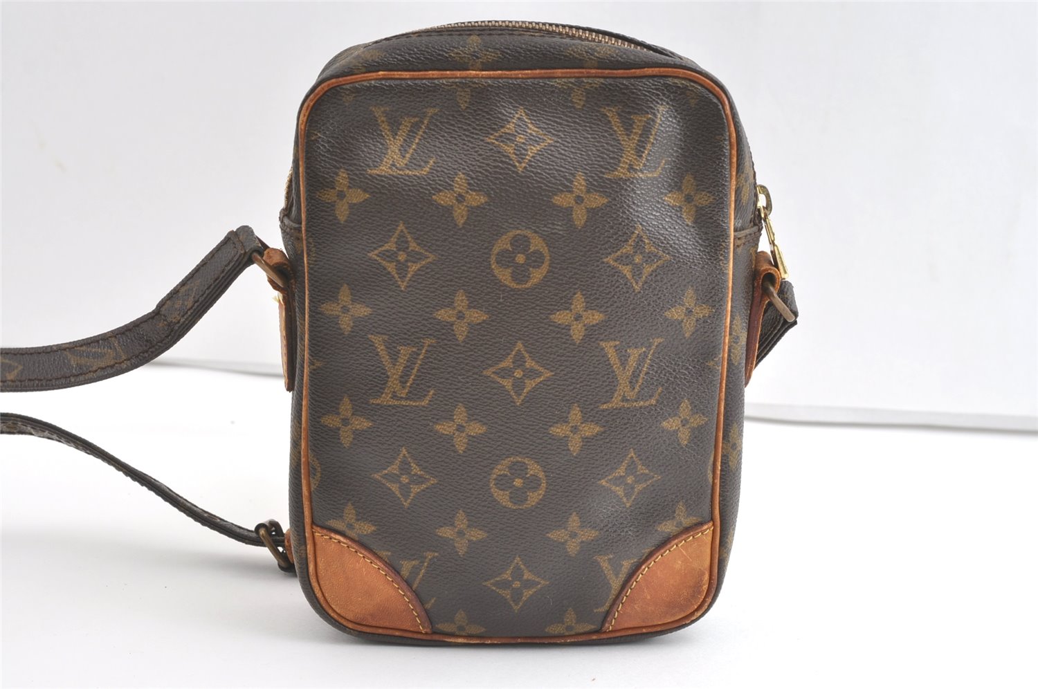 Authentic Louis Vuitton Monogram Danube Shoulder Cross Body Bag M45266 LV 7940J