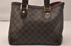 Authentic Louis Vuitton Damier Hampstead PM Shoulder Tote Bag N51205 LV 7941J