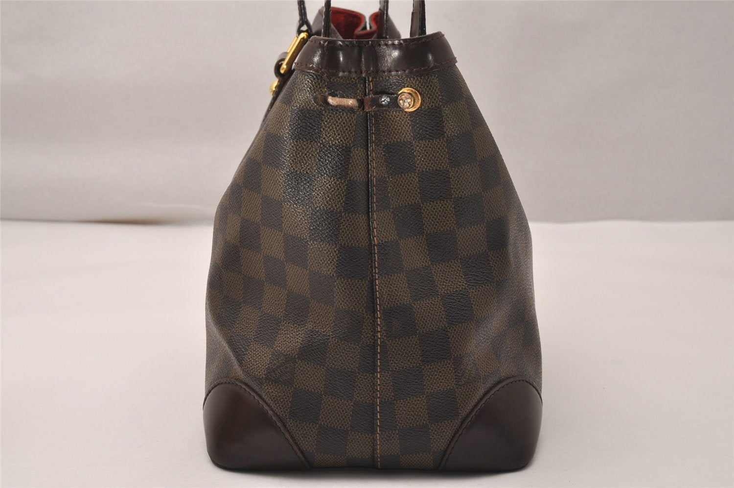 Authentic Louis Vuitton Damier Hampstead PM Shoulder Tote Bag N51205 LV 7941J