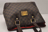 Authentic Louis Vuitton Damier Hampstead PM Shoulder Tote Bag N51205 LV 7941J