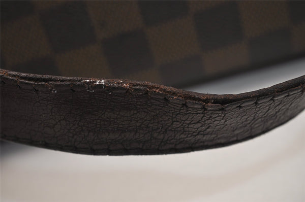 Authentic Louis Vuitton Damier Hampstead PM Shoulder Tote Bag N51205 LV 7941J