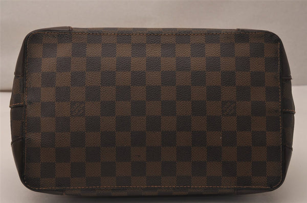 Authentic Louis Vuitton Damier Hampstead PM Shoulder Tote Bag N51205 LV 7941J