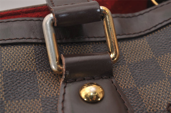 Authentic Louis Vuitton Damier Hampstead PM Shoulder Tote Bag N51205 LV 7941J