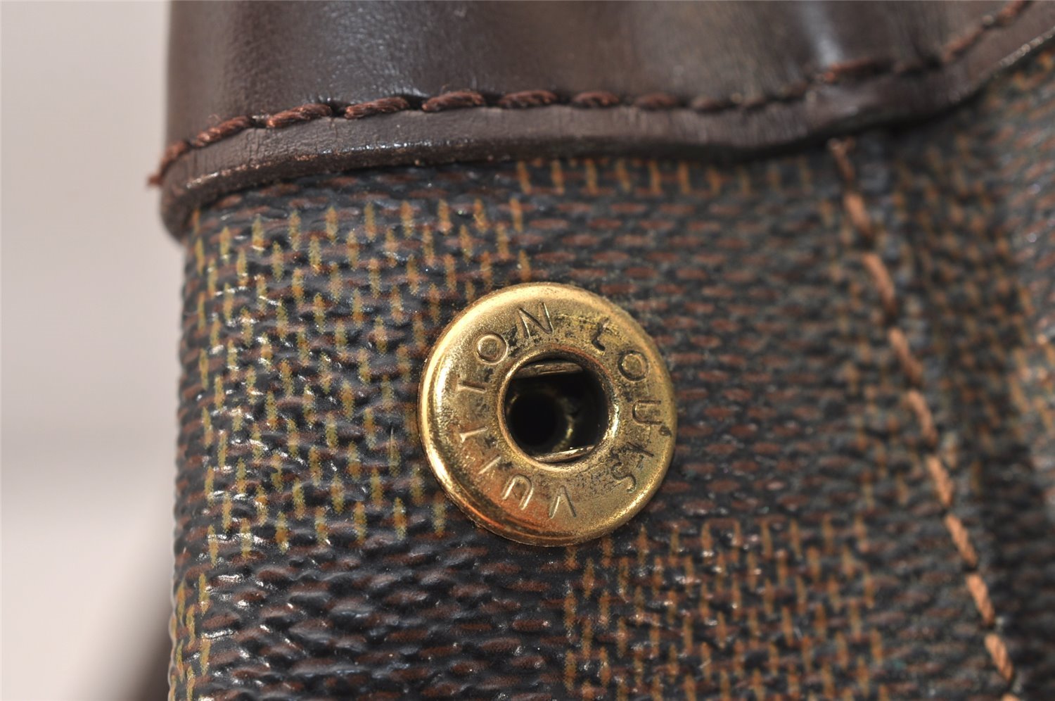 Authentic Louis Vuitton Damier Hampstead PM Shoulder Tote Bag N51205 LV 7941J