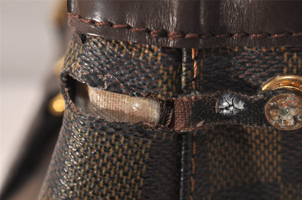 Authentic Louis Vuitton Damier Hampstead PM Shoulder Tote Bag N51205 LV 7941J