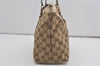 Authentic GUCCI Abbey Shoulder Tote Bag GG Canvas Leather 141470 Brown 7942I