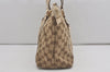 Authentic GUCCI Abbey Shoulder Tote Bag GG Canvas Leather 141470 Brown 7942I