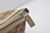 Authentic GUCCI Abbey Shoulder Tote Bag GG Canvas Leather 141470 Brown 7942I