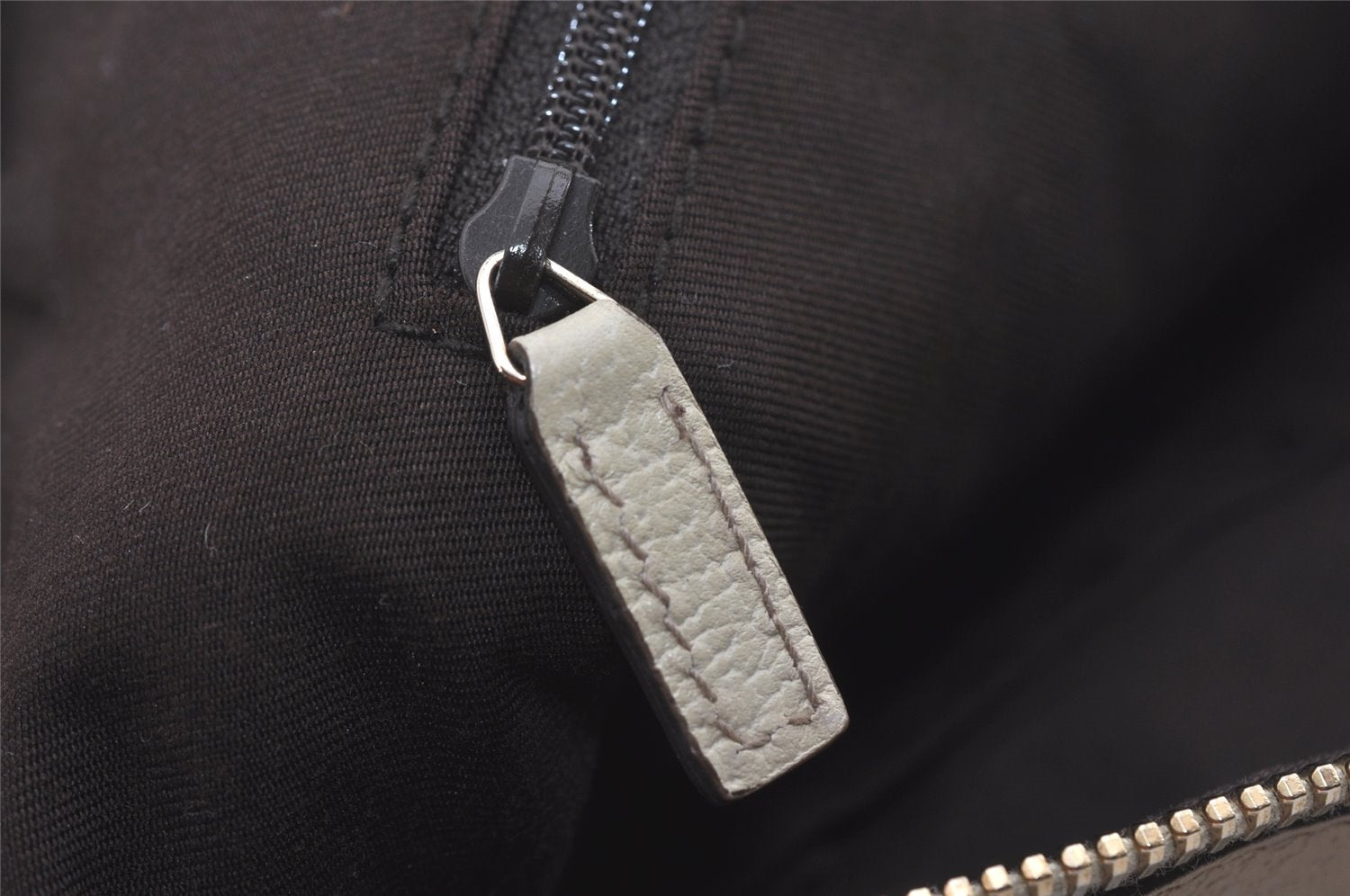 Authentic GUCCI Abbey Shoulder Tote Bag GG Canvas Leather 141470 Brown 7942I