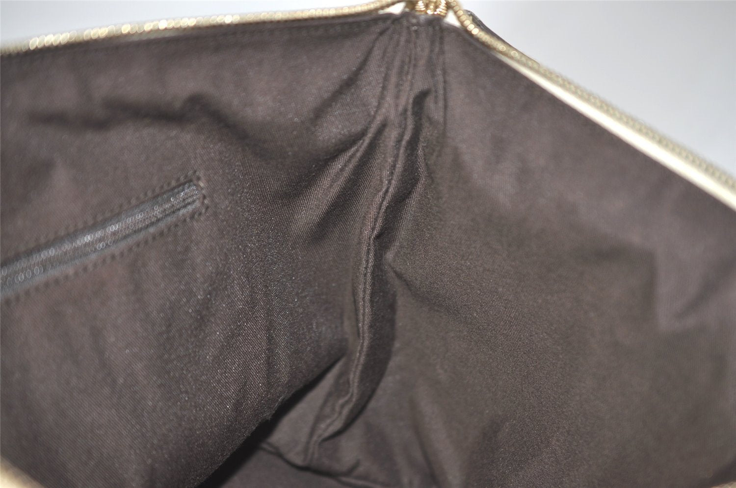 Authentic GUCCI Abbey Shoulder Tote Bag GG Canvas Leather 141470 Brown 7942I