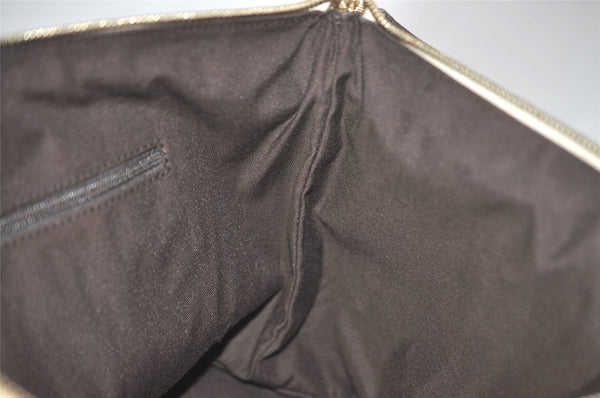 Authentic GUCCI Abbey Shoulder Tote Bag GG Canvas Leather 141470 Brown 7942I