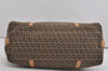 Authentic FENDI Vintage Zucchino Shoulder Hand Bag Canvas Leather Brown 7943I