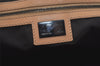 Authentic FENDI Vintage Zucchino Shoulder Hand Bag Canvas Leather Brown 7943I