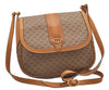 Authentic GUCCI Micro GG PVC Leather Shoulder Cross Bag Purse Brown 7945I