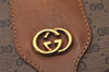 Authentic GUCCI Micro GG PVC Leather Shoulder Cross Bag Purse Brown 7945I