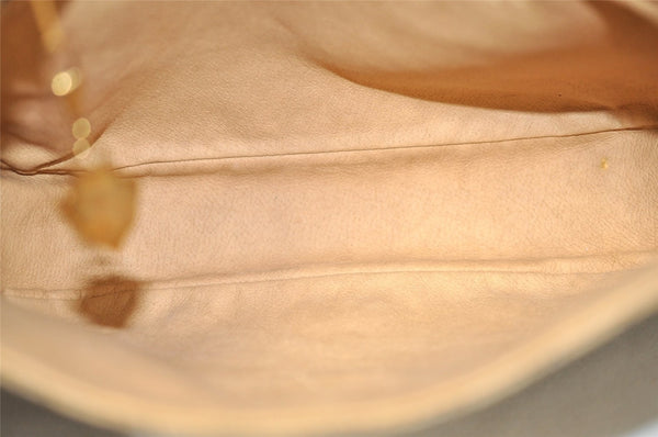 Authentic GUCCI Micro GG PVC Leather Shoulder Cross Bag Purse Brown 7945I