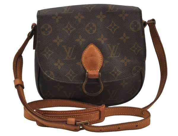Authentic Louis Vuitton Monogram Saint Cloud MM M51243 Shoulder Cross Bag 7946J