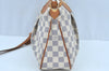 Authentic Louis Vuitton Damier Azur Siracusa PM N41113 Shoulder Bag Junk 7947H