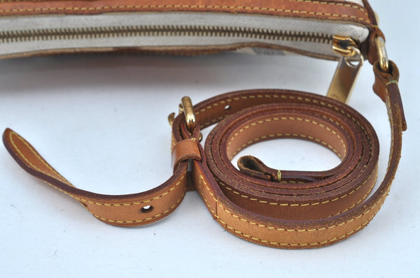 Authentic Louis Vuitton Damier Azur Siracusa PM N41113 Shoulder Bag Junk 7947H