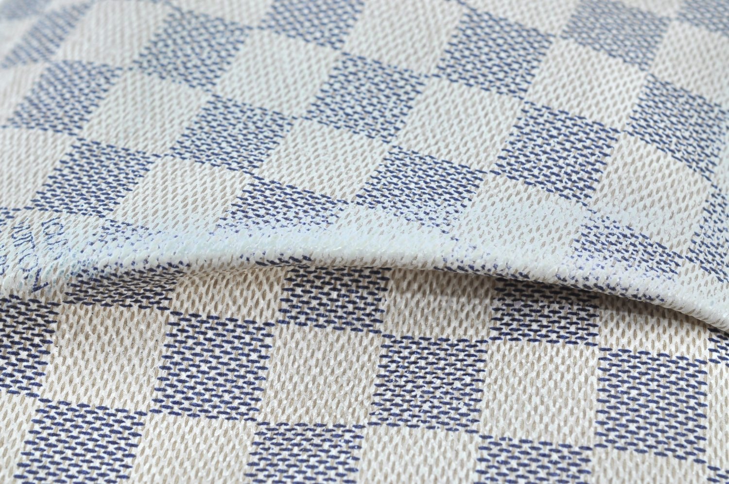 Authentic Louis Vuitton Damier Azur Siracusa PM N41113 Shoulder Bag Junk 7947H