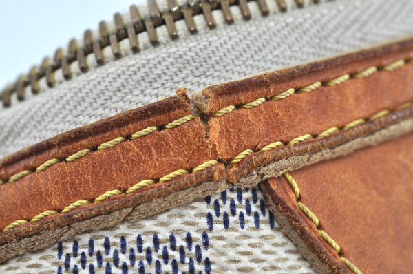 Authentic Louis Vuitton Damier Azur Siracusa PM N41113 Shoulder Bag Junk 7947H