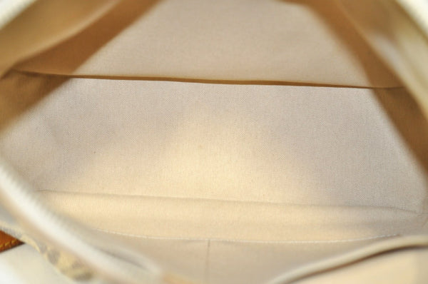 Authentic Louis Vuitton Damier Azur Siracusa PM N41113 Shoulder Bag Junk 7947H