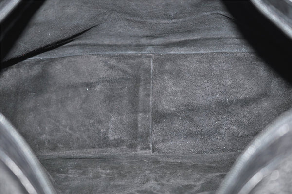 Authentic GUCCI Vintage Shoulder Cross Body Bag Purse Leather Black 7948I