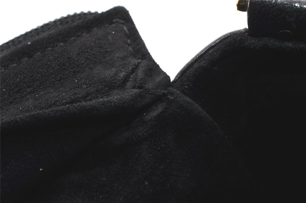 Authentic GUCCI Vintage Shoulder Cross Body Bag Purse Leather Black 7948I