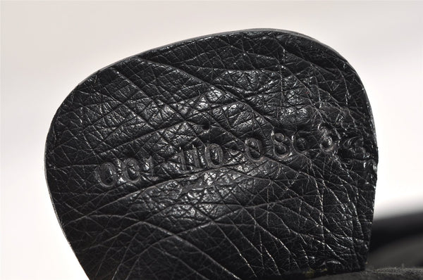 Authentic GUCCI Vintage Shoulder Cross Body Bag Purse Leather Black 7948I