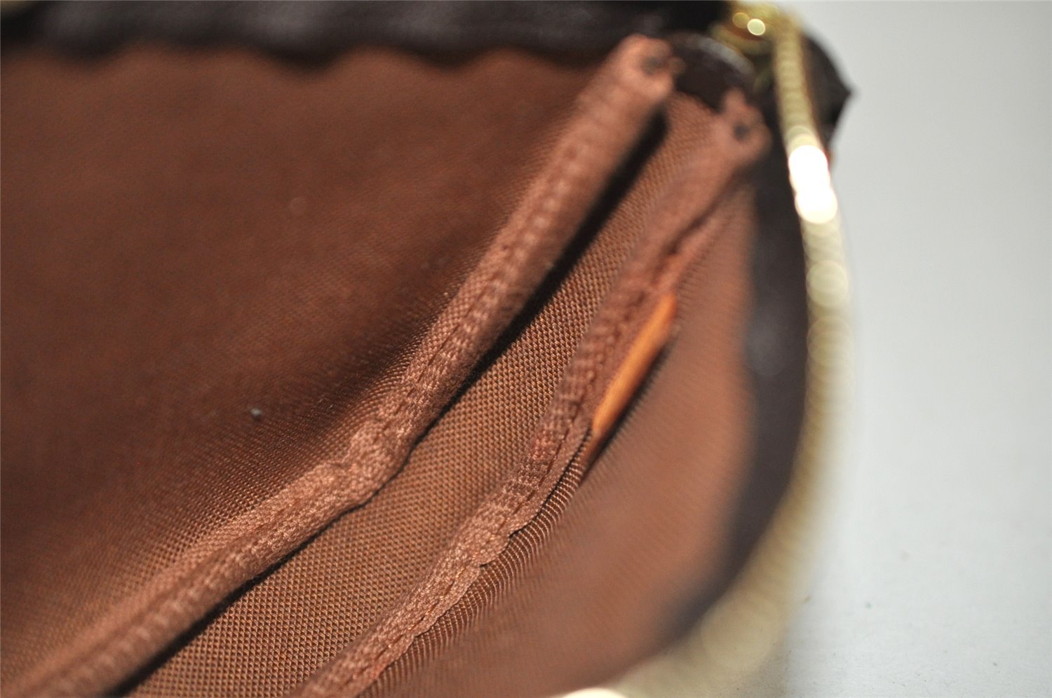 Authentic Louis Vuitton Monogram Pouch For Bucket PM LV 7950I