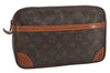 Authentic Louis Vuitton Monogram Compiegne 28 Clutch Hand Bag M51845 LV 7951I