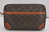 Authentic Louis Vuitton Monogram Compiegne 28 Clutch Hand Bag M51845 LV 7951I