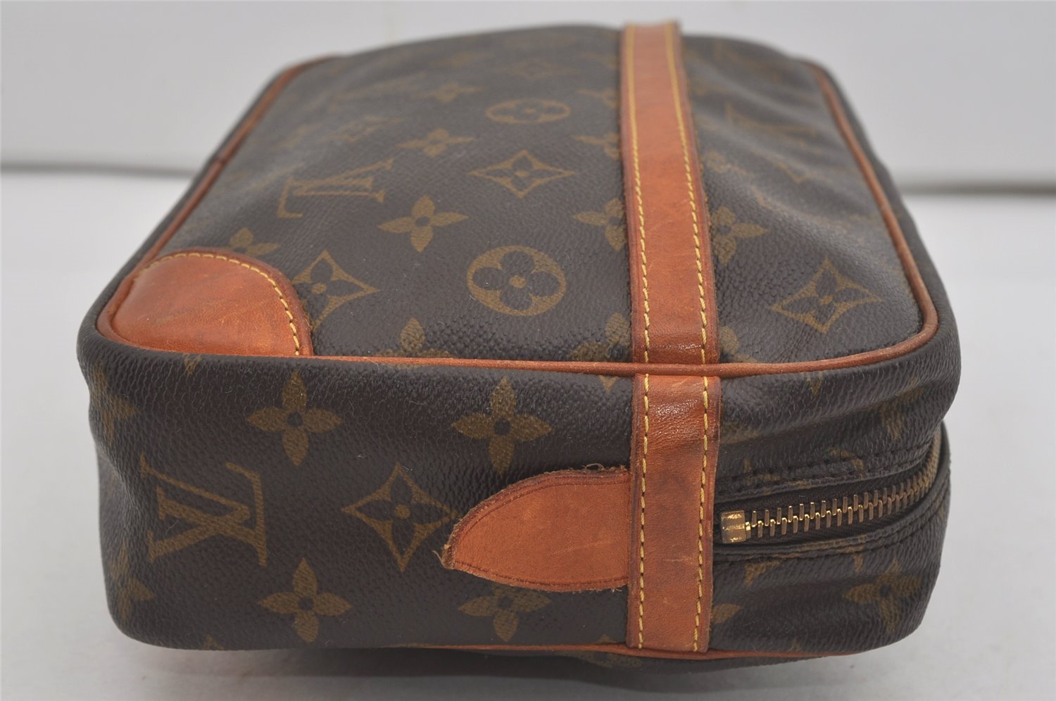 Authentic Louis Vuitton Monogram Compiegne 28 Clutch Hand Bag M51845 LV 7951I