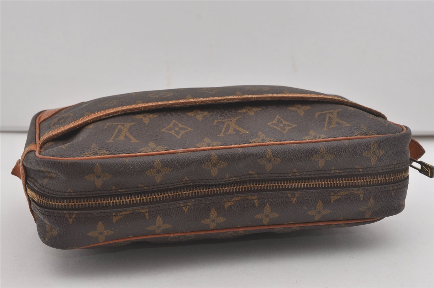 Authentic Louis Vuitton Monogram Compiegne 28 Clutch Hand Bag M51845 LV 7951I