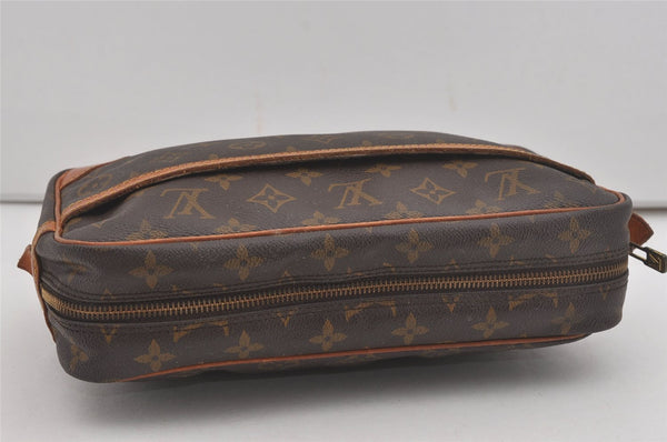 Authentic Louis Vuitton Monogram Compiegne 28 Clutch Hand Bag M51845 LV 7951I