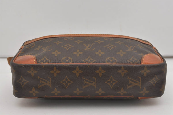 Authentic Louis Vuitton Monogram Compiegne 28 Clutch Hand Bag M51845 LV 7951I