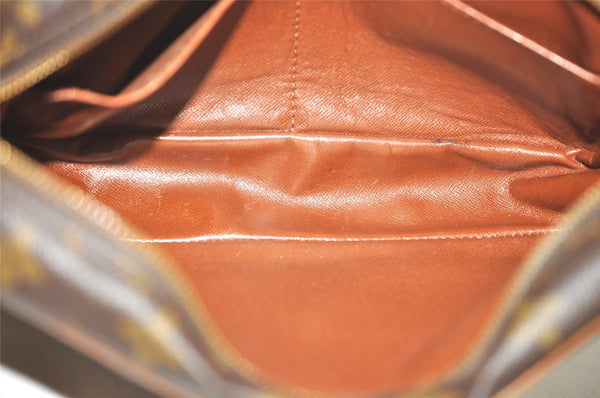 Authentic Louis Vuitton Monogram Compiegne 28 Clutch Hand Bag M51845 LV 7951I