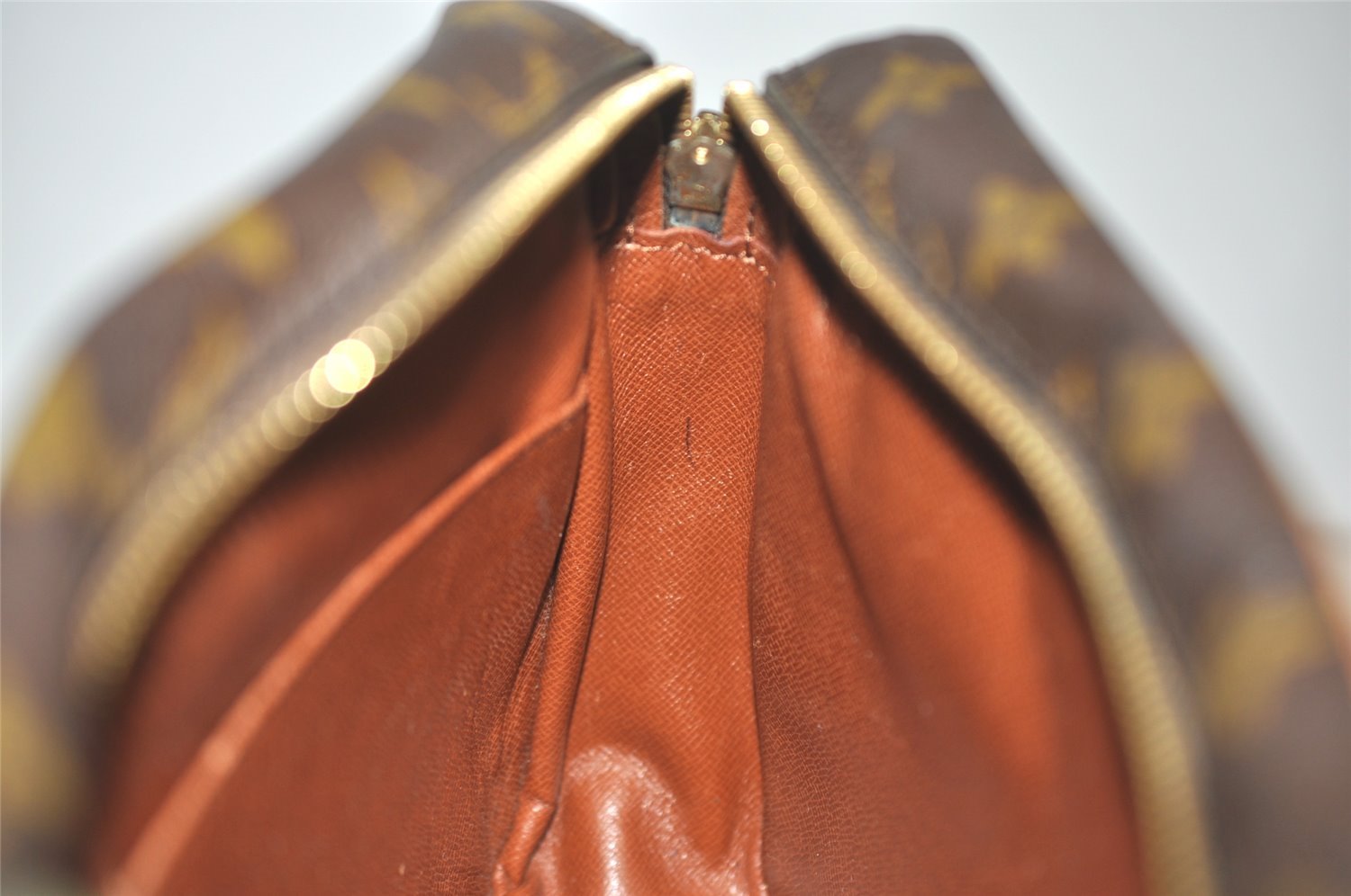 Authentic Louis Vuitton Monogram Compiegne 28 Clutch Hand Bag M51845 LV 7951I