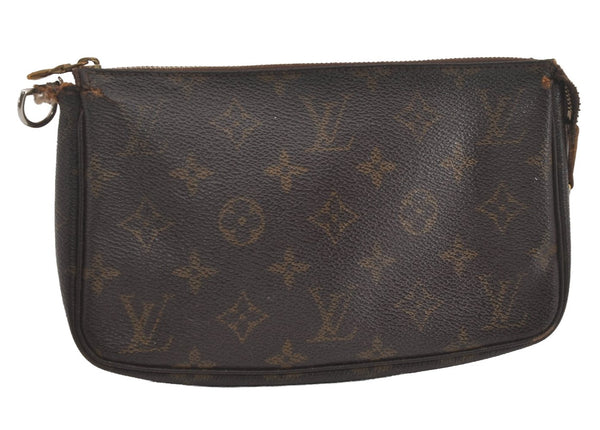Authentic Louis Vuitton Monogram Pochette Accessoires Pouch M51980 LV 7952I