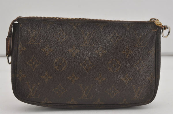 Authentic Louis Vuitton Monogram Pochette Accessoires Pouch M51980 LV 7952I